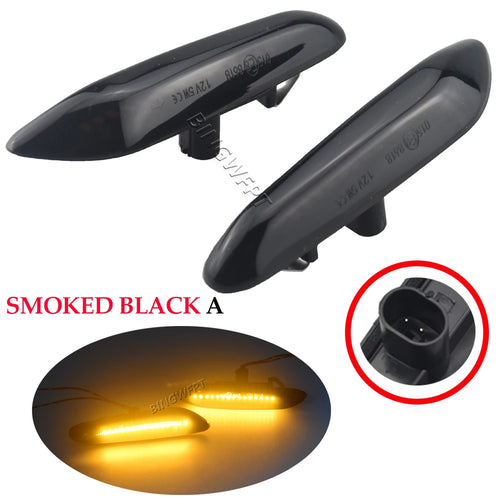 High quality Dynamic LED Fender Light Side Marker For BMW E60 E61 E90