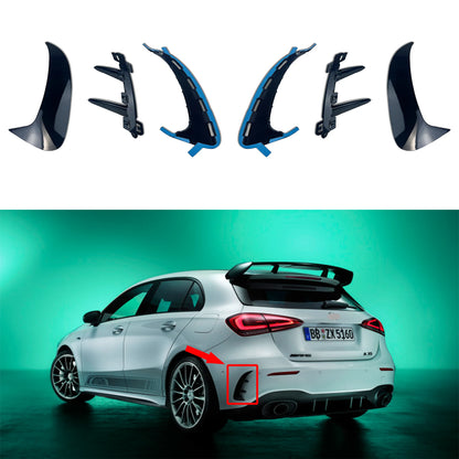 Pair Rear Bumper Canards Splitter For Mercedes Benz W177 AMG Line Hatchback A180 A200 A220 A160 A250 A35 2019