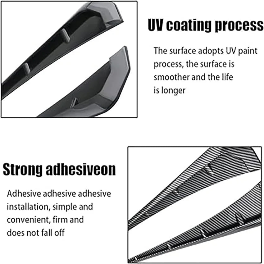 2pcs Car Fender Side Vents Trim For VW