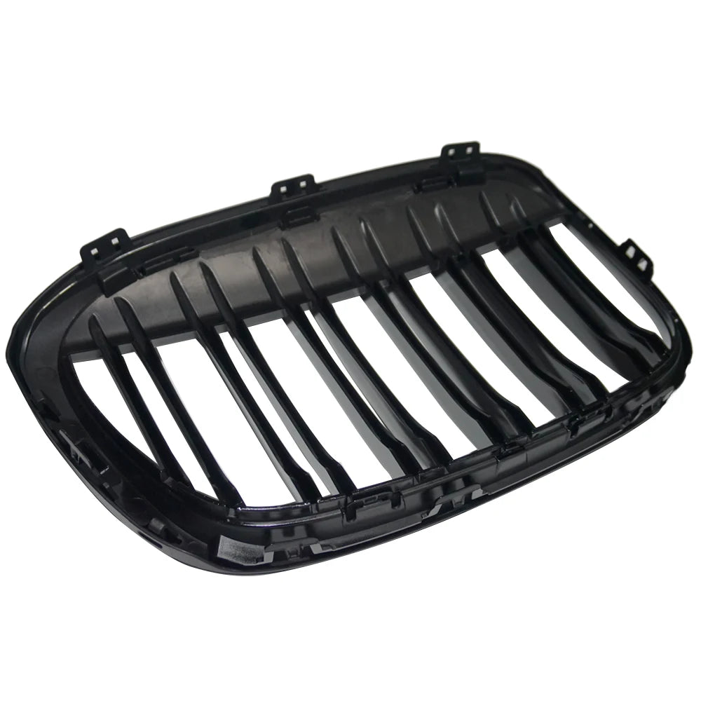 Dual Line 2 Slats Front Bumper Grills Kidney Grille BMW X1