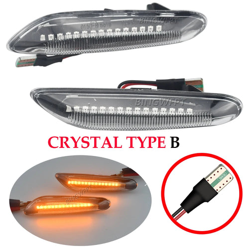 High quality Dynamic LED Fender Light Side Marker For BMW E60 E61 E90