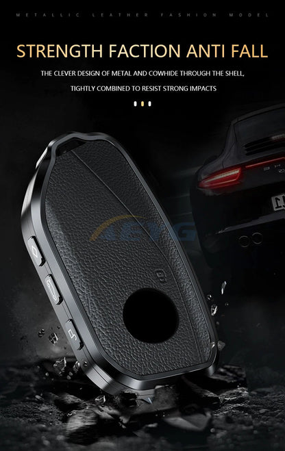 Metal Key Case Cover For VW Volkswagen Golf 8 Mk8 Skoda Octavia