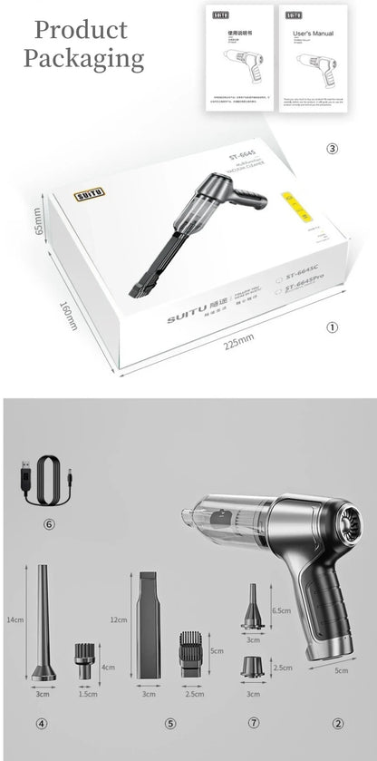 Wireless Vacuum Cleaner, Dual-purpose Dry and Wet Vacuum Cleaner