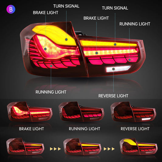 OLED / LED BMW Tail Light Assembly For F35 F30 F80