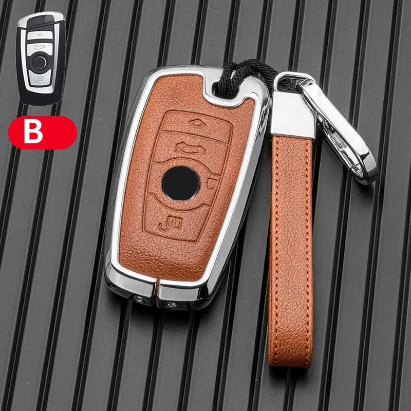 Metal Car Key Case Cover for BMW