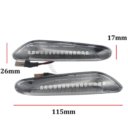 High quality Dynamic LED Fender Light Side Marker For BMW E60 E61 E90