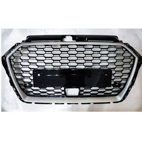 RS3 Style Front Sport Hex Mesh Honeycomb Hood Grill for Audi A3/S3