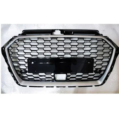 RS3 Style Front Sport Hex Mesh Honeycomb Hood Grill for Audi A3/S3