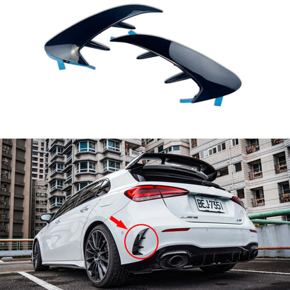 Pair Rear Bumper Canards Splitter For Mercedes Benz W177 AMG Line Hatchback A180 A200 A220 A160 A250 A35 2019