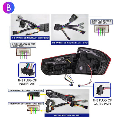 OLED / LED BMW Tail Light Assembly For F35 F30 F80