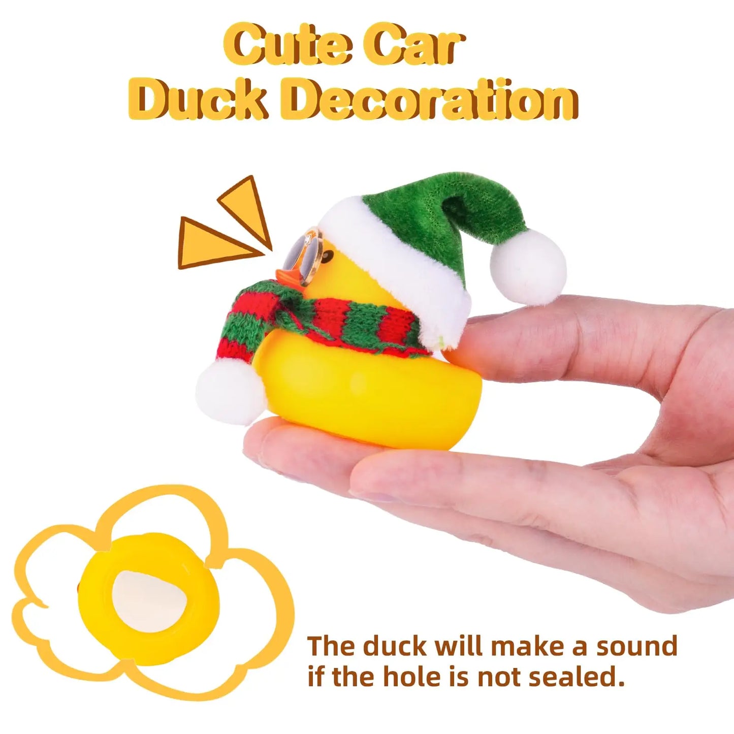 Dashboard Duck Christmas Decoration