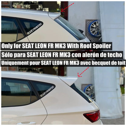 2pcs Car Window Trim Spoiler for 2012-2020 SEAT LEON MK3 FR Hatchback
