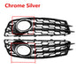 Audi A3 HONEYCOMB Front Bumper Fog Light Lamp Grille Grill Cover Mesh