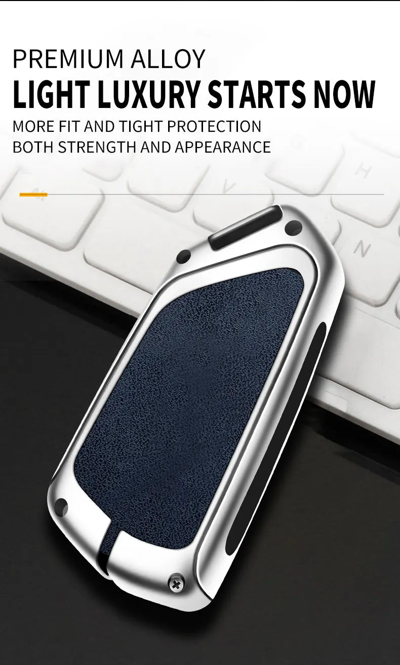 Metal Key Case Cover For VW Volkswagen Golf 8 Mk8 Skoda Octavia