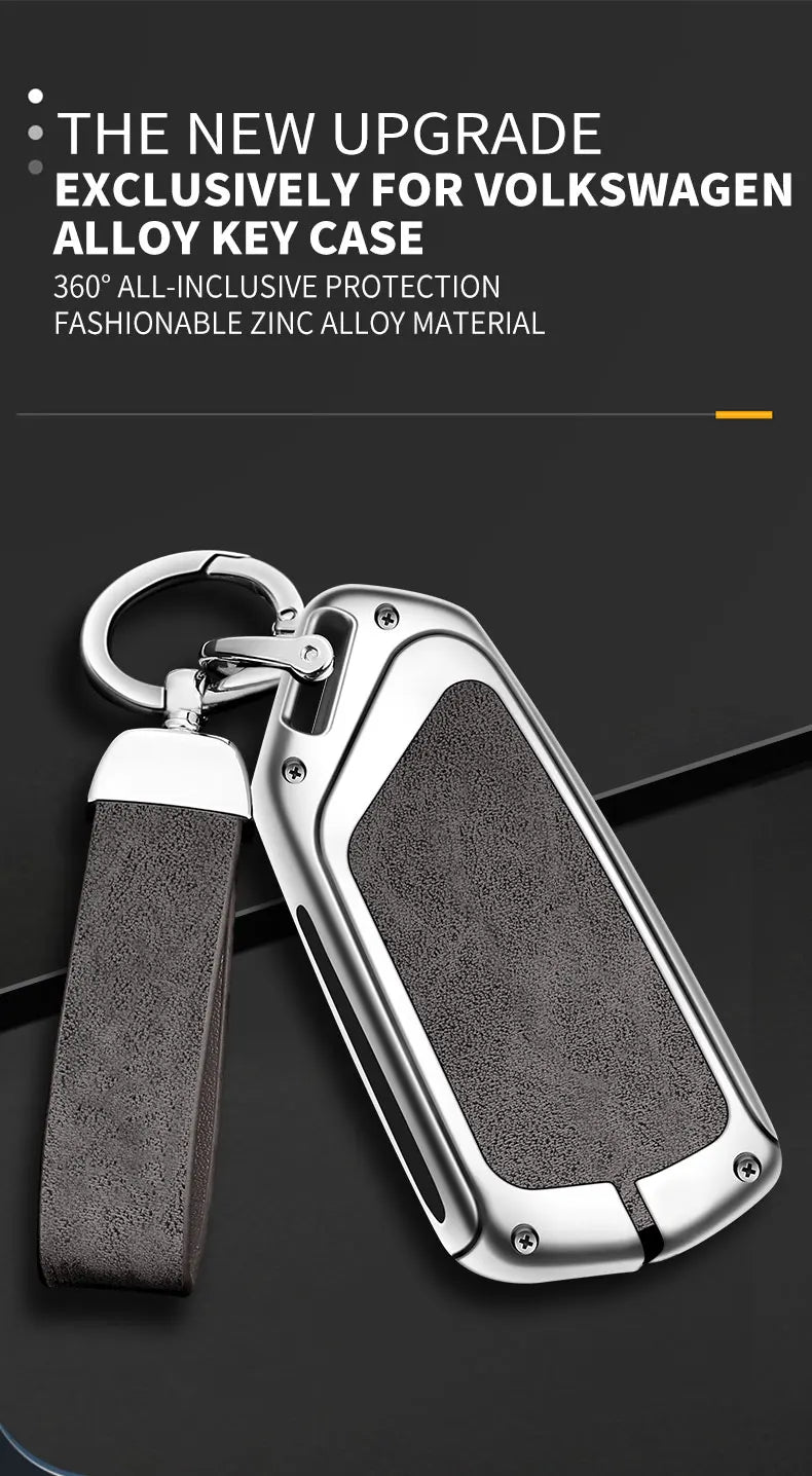 Metal Key Case Cover For VW Volkswagen Golf 8 Mk8 Skoda Octavia