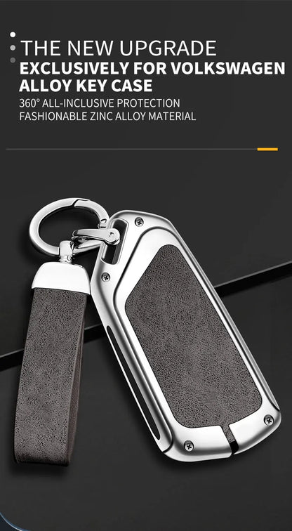 Metal Key Case Cover For VW Volkswagen Golf 8 Mk8 Skoda Octavia
