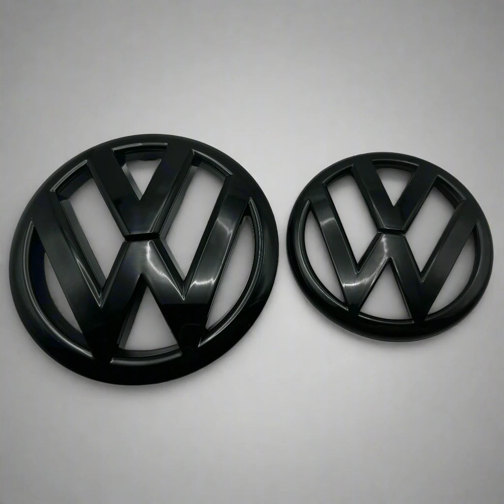 Gloss Black Replacement 135mm Front Grill emblem or 110mm Rear Trunk