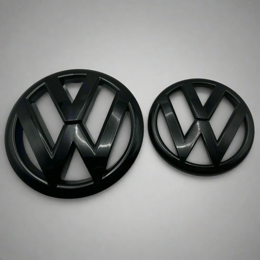 Gloss Black Replacement 135mm Front Grill emblem or 110mm Rear Trunk