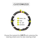 Hand-stitched Steering Wheel Cover Black Suede Leather For Audi S3 A5 A7 RS7 S7 SQ5 S6 S5 RS5 S4 RS4  2012-2018