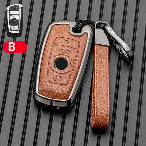 Metal Car Key Case Cover for BMW