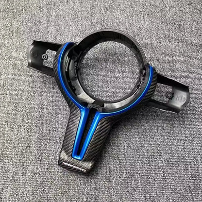 Carbon fiber steering wheel trim cover For F20 F22 F30 F31 F32 F33 F36