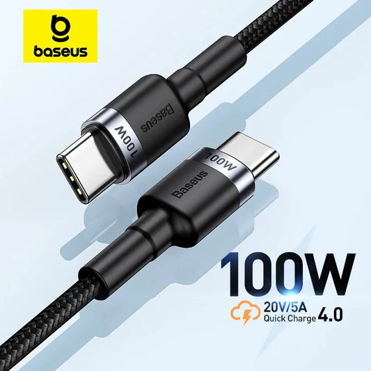 Baseus USB Type C To USB C Cable For iPhone 15 100W/5A PD Fast