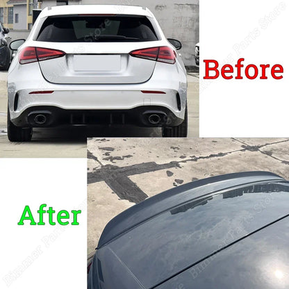 Rear Trunk Spoiler for Mercedes Benz A Class W177 A180 A200 A220 A35 AMG 2018-2023+ Tail Wing Body Kits Accsesories