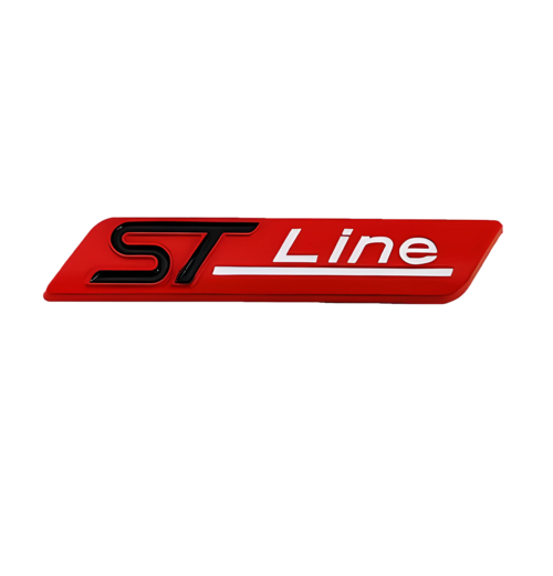 3D Metal ST Line Logo Car Rear Trunk Badge Emblem Sider Fender Sticker