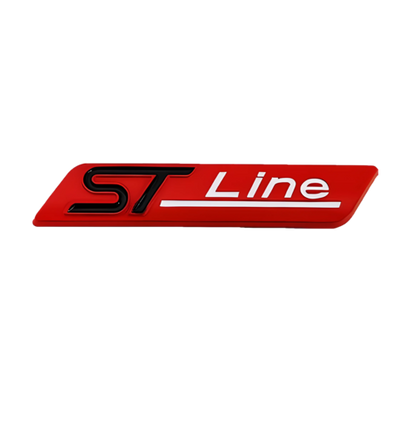 3D Metal ST Line Logo Car Rear Trunk Badge Emblem Sider Fender Sticker