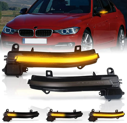 LED Dynamic Turn Signal Side Mirror Sequential Light Lamp For BMW 1 2