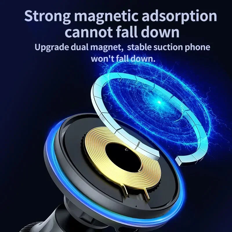 30W RGB Magnetic Car Wireless Charger