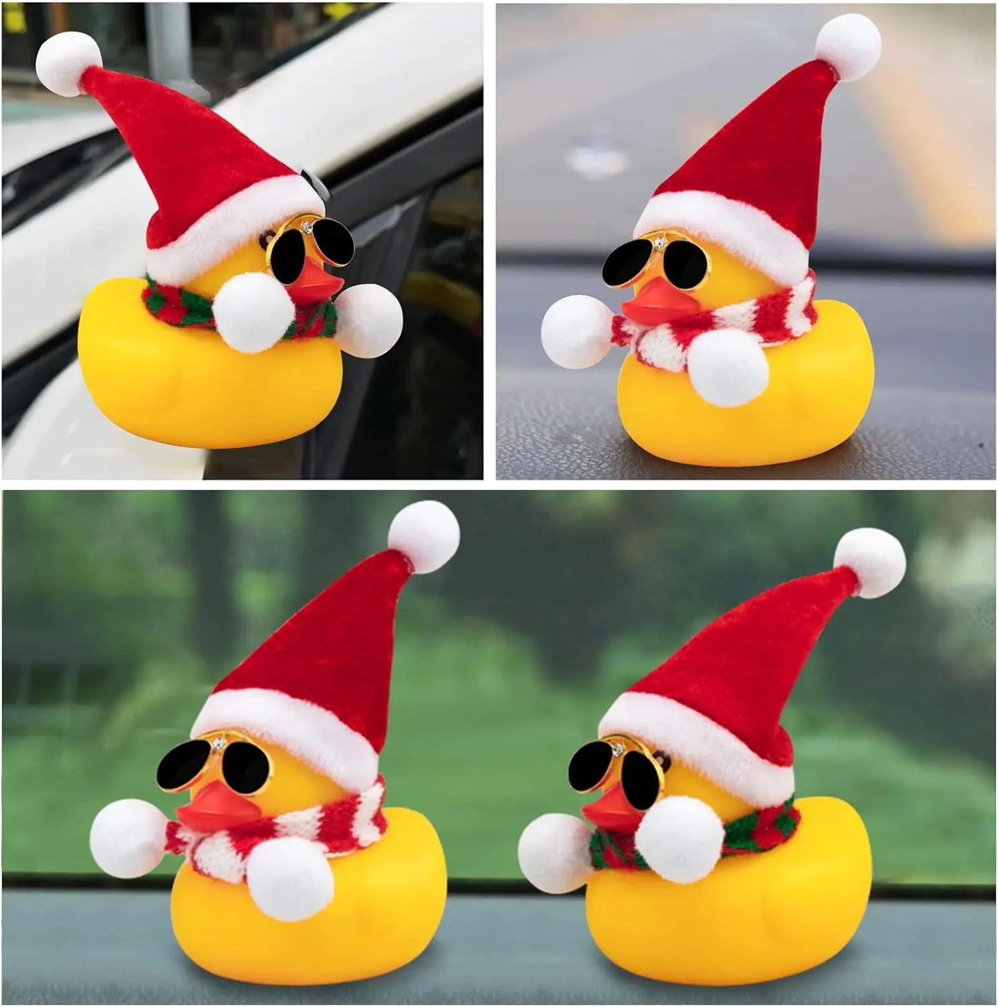 Dashboard Duck Christmas Decoration