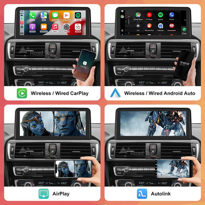 10.25" Wireless Carplay/Android Auto Multimedia Display For BMW 1 2 3 4 Series F20 F21 F22 F23 F45 F30 F31 F33 F36 NBT System