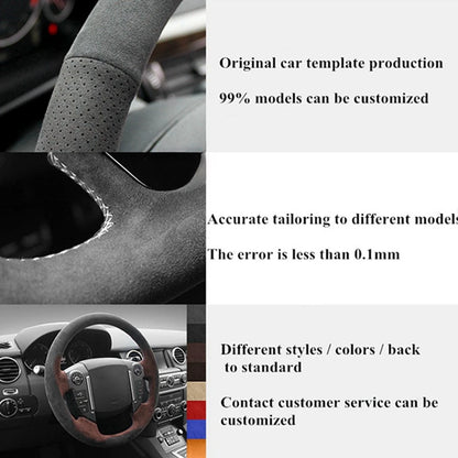 Steering Wheel Cover Anti-slip Black Suede For Volkswagen Golf 7 7.5 GTI Golf R MK7 Polo Scirocco 2015 2016 Car Accessories