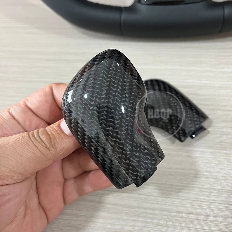 Carbon Fiber DSG gear Knob cover shifter trim for VW Golf 7 GTI R