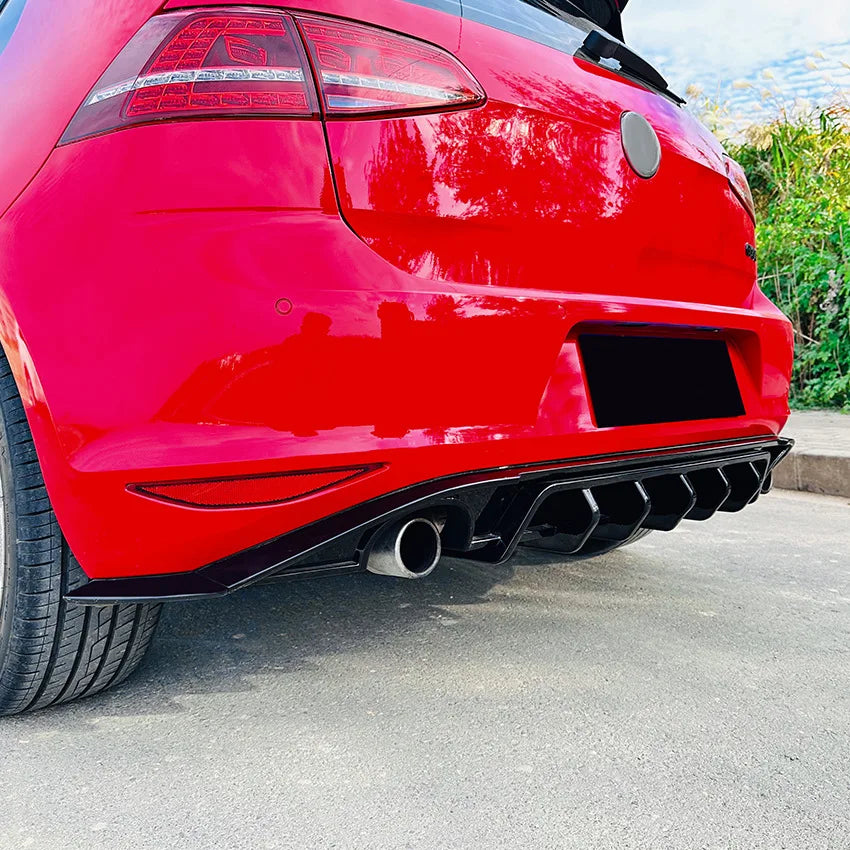 VW Golf Mk7 GTI GTD Mk7 TDI TSI 2012-2017 Rear LED Diffuser