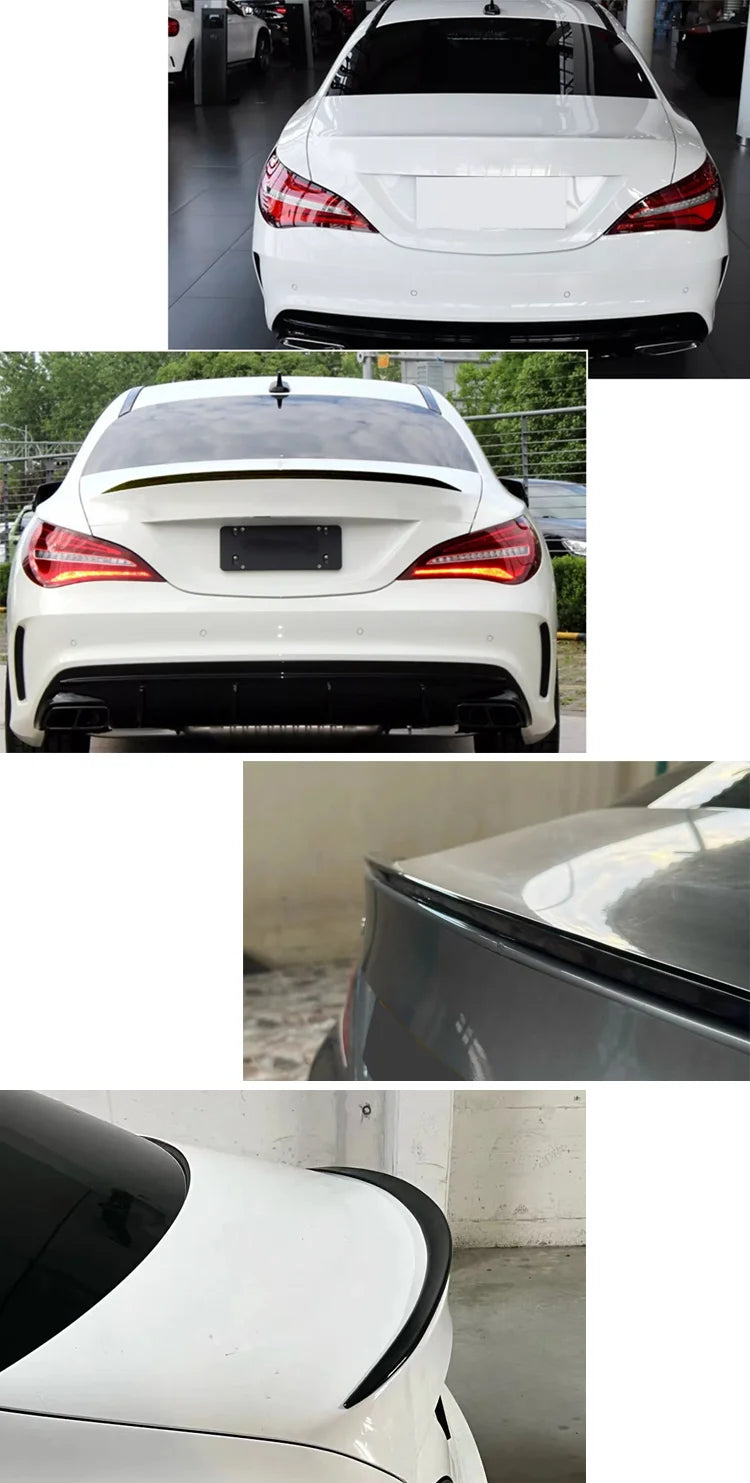 Rear Spoiler Mercedes Benz CLA Class C117 C118 CLA200 CLA260 CLA45 AMG 2013-2023 Car Rear Spoiler Lip Exterior Parts