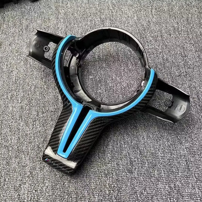 Carbon fiber steering wheel trim cover For F20 F22 F30 F31 F32 F33 F36