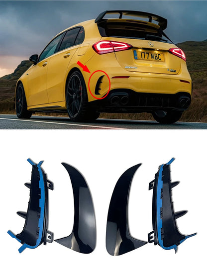 Pair Rear Bumper Canards Splitter For Mercedes Benz W177 AMG Line Hatchback A180 A200 A220 A160 A250 A35 2019