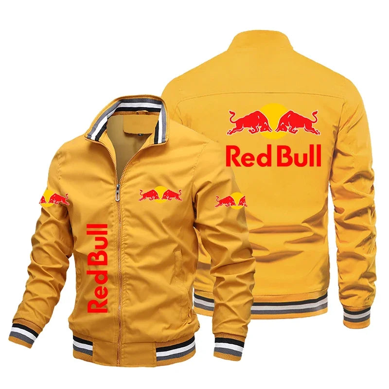 Red Bull Racing Jacket Trendy Casual Loose Motorcycle Jacket Outdoor Sport Oversized Custom Racing