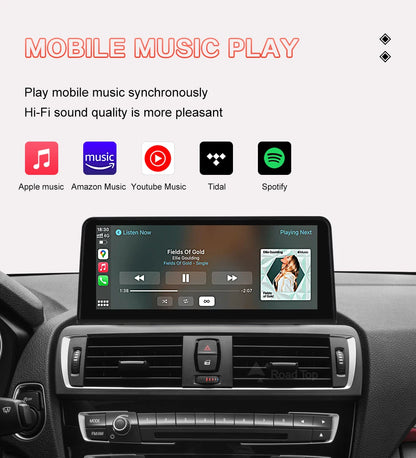 10.25" Wireless Carplay/Android Auto Multimedia Display For BMW 1 2 3 4 Series F20 F21 F22 F23 F45 F30 F31 F33 F36 NBT System